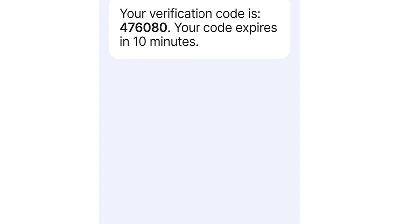 SMS OTP Code Verification and Account Security Protocol