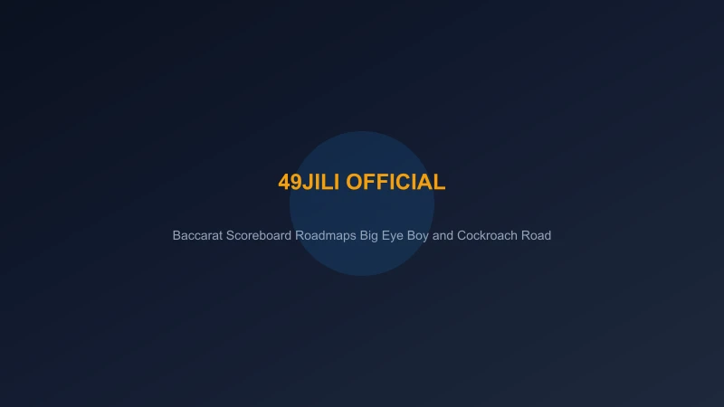 Baccarat Scoreboard Roadmaps Big Eye Boy and Cockroach Road